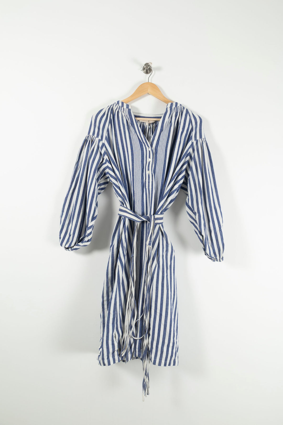 Robe chemise bleu et blanc - Taille L/40 de la marque Vanessa Bruno | PARAD24284 - Vendu par Paradigme - Image 2