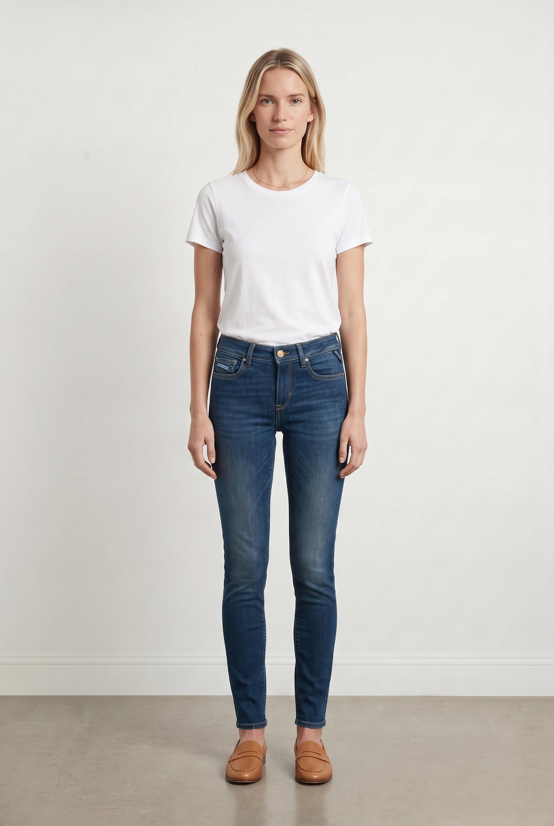 Jean Slim Bleu - Taille M/38 de la marque Replay | PARAD24303 - Vendu par Paradigme - Image 1
