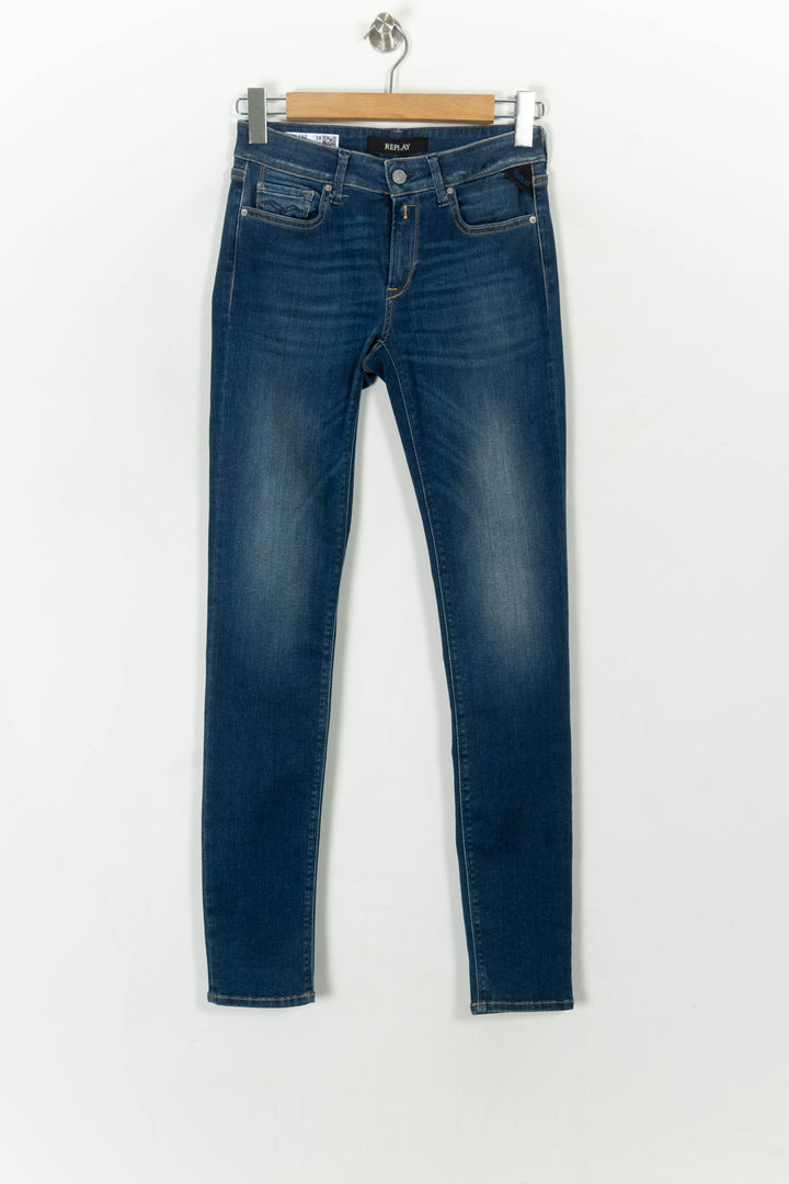 Jean Slim Bleu - Taille M/38 de la marque Replay | PARAD24303 - Vendu par Paradigme - Image 2