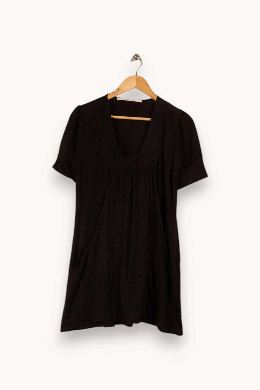 Robe noire à pois blancs - Taille XXL/44
