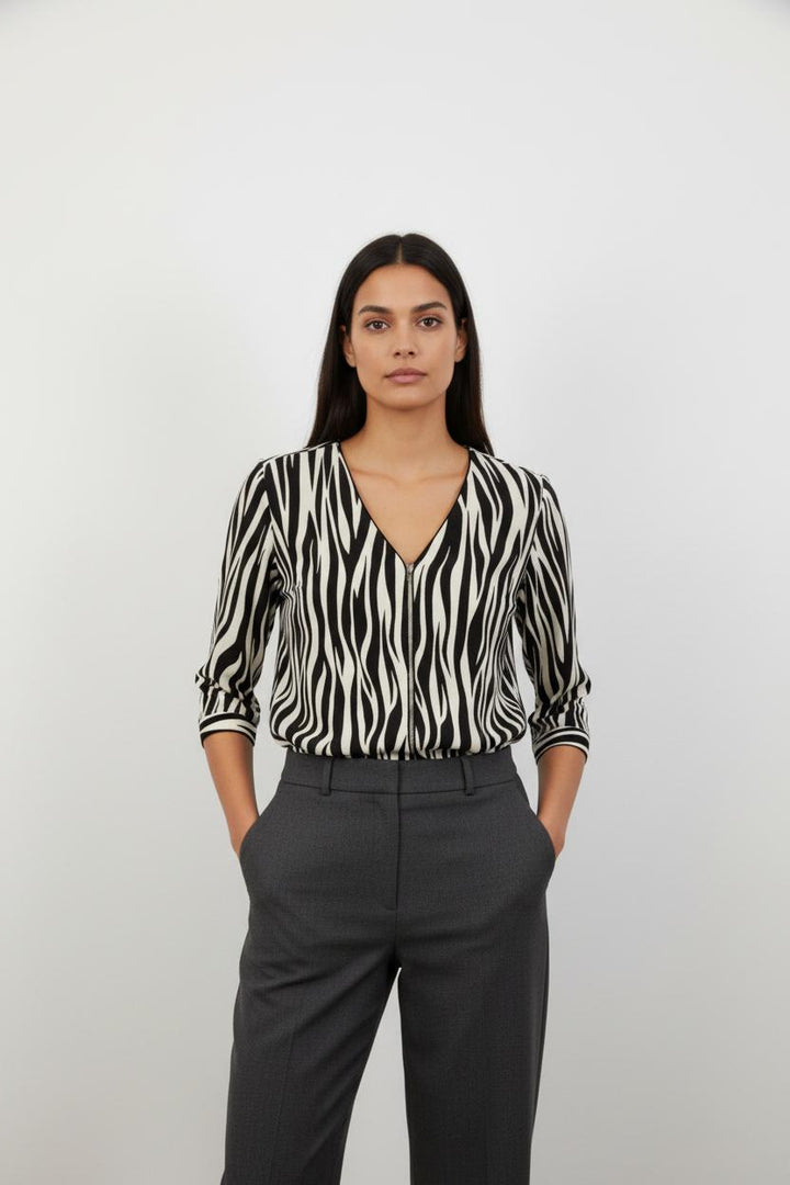 Top zèbre - Taille S/36
