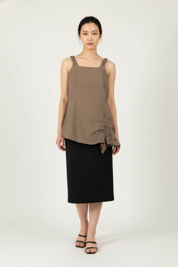 Top marron - Taille XL/42