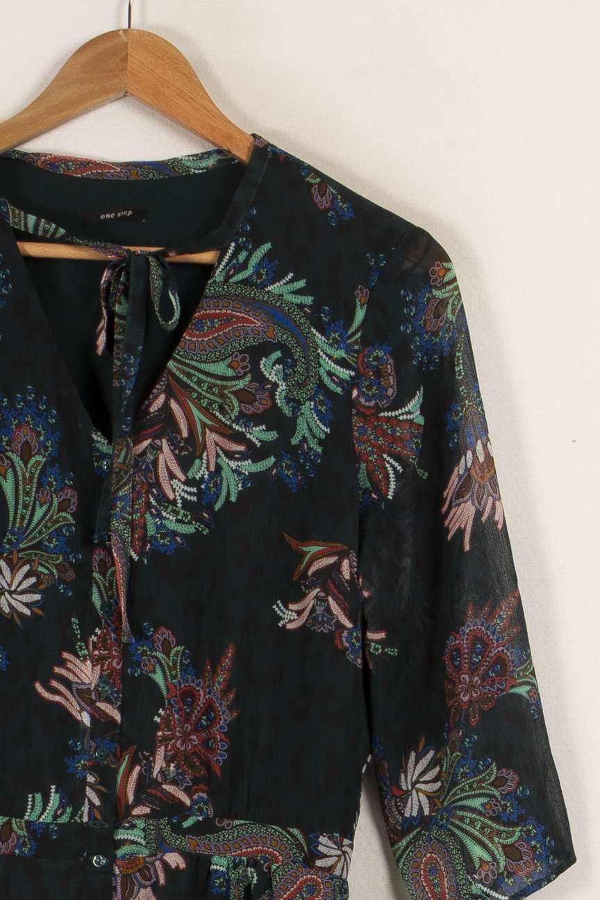 Robe longue à motifs - Taille M/38