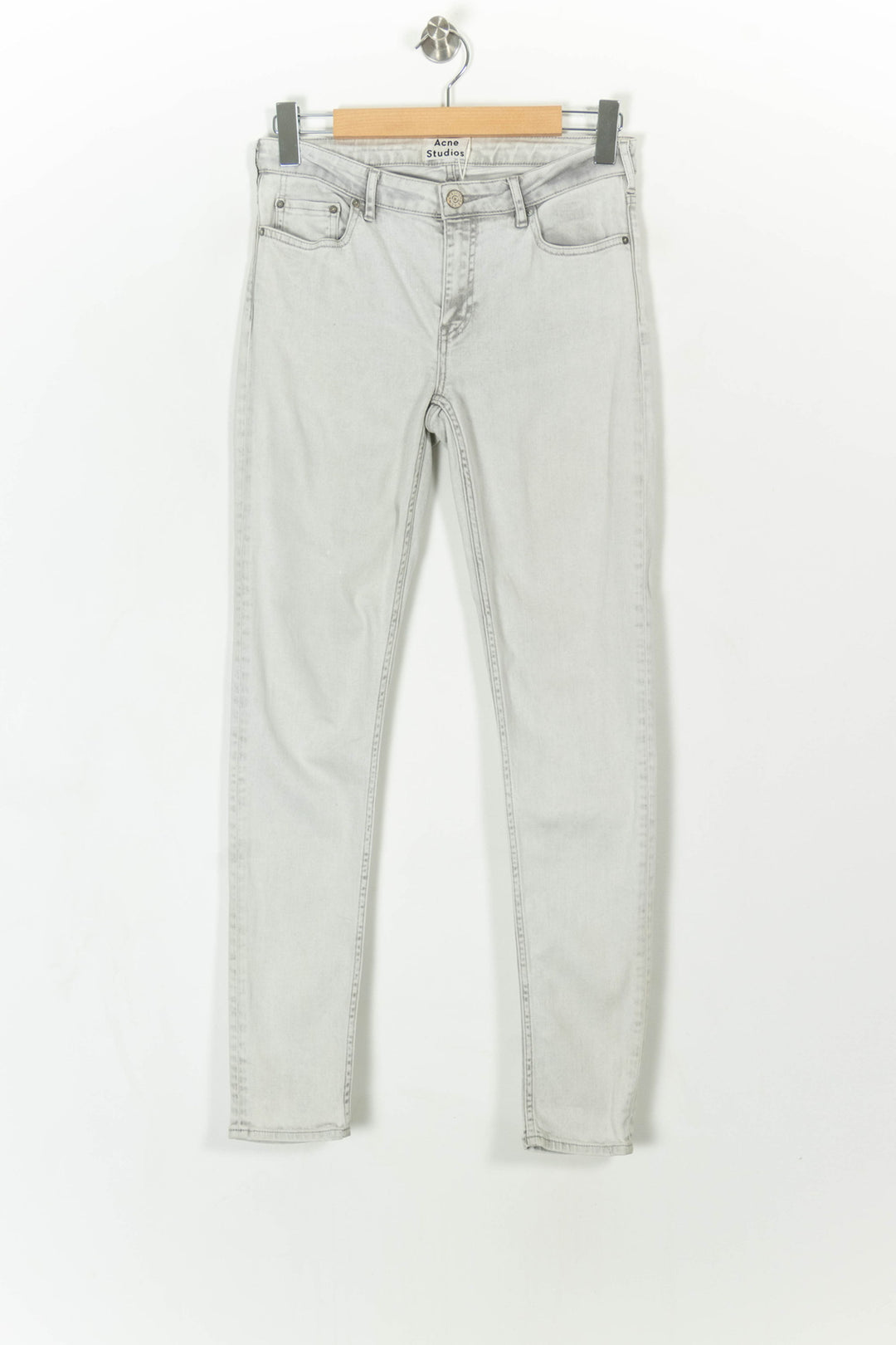 Jean Slim Gris - Taille XS/34 de la marque Acne Studios | PARAD24448 - Vendu par Paradigme - Image 2