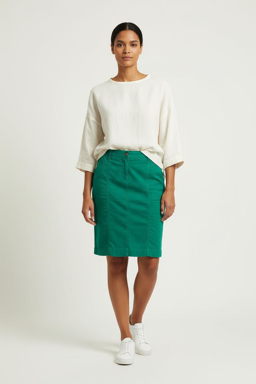 Jupe Courte Verte - Taille S/36 de la marque Caroll | PARAD24475 - Vendu par Paradigme - Image 1