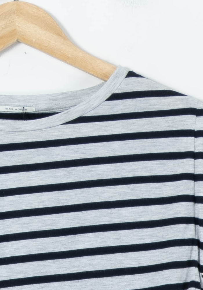 Marinière Blanc et Bleu Marine - Taille M/38 de la marque IKKS | PARAD24544 - Vendu par Paradigme - Image 3