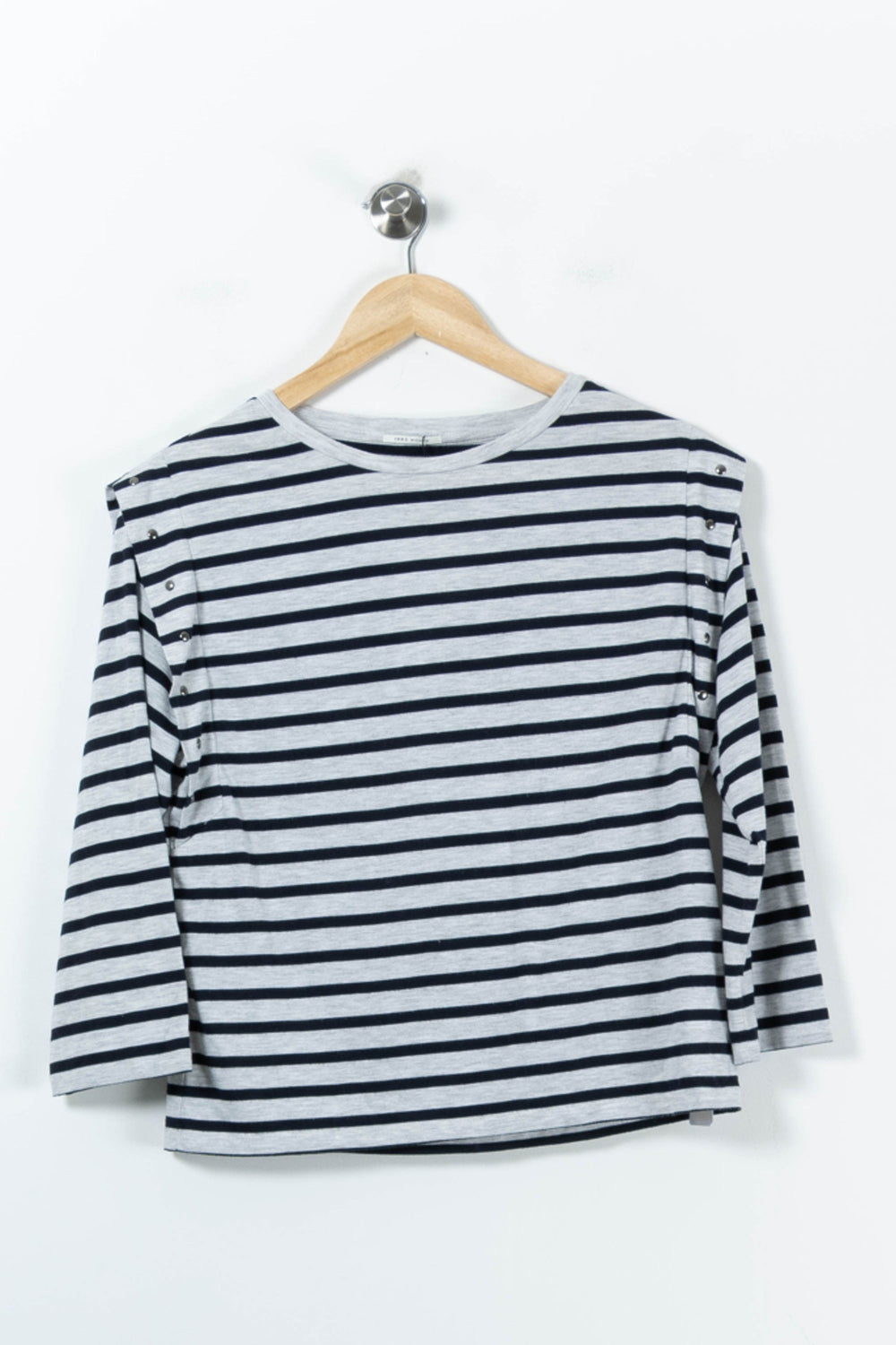 Marinière Blanc et Bleu Marine - Taille M/38 de la marque IKKS | PARAD24544 - Vendu par Paradigme - Image 2