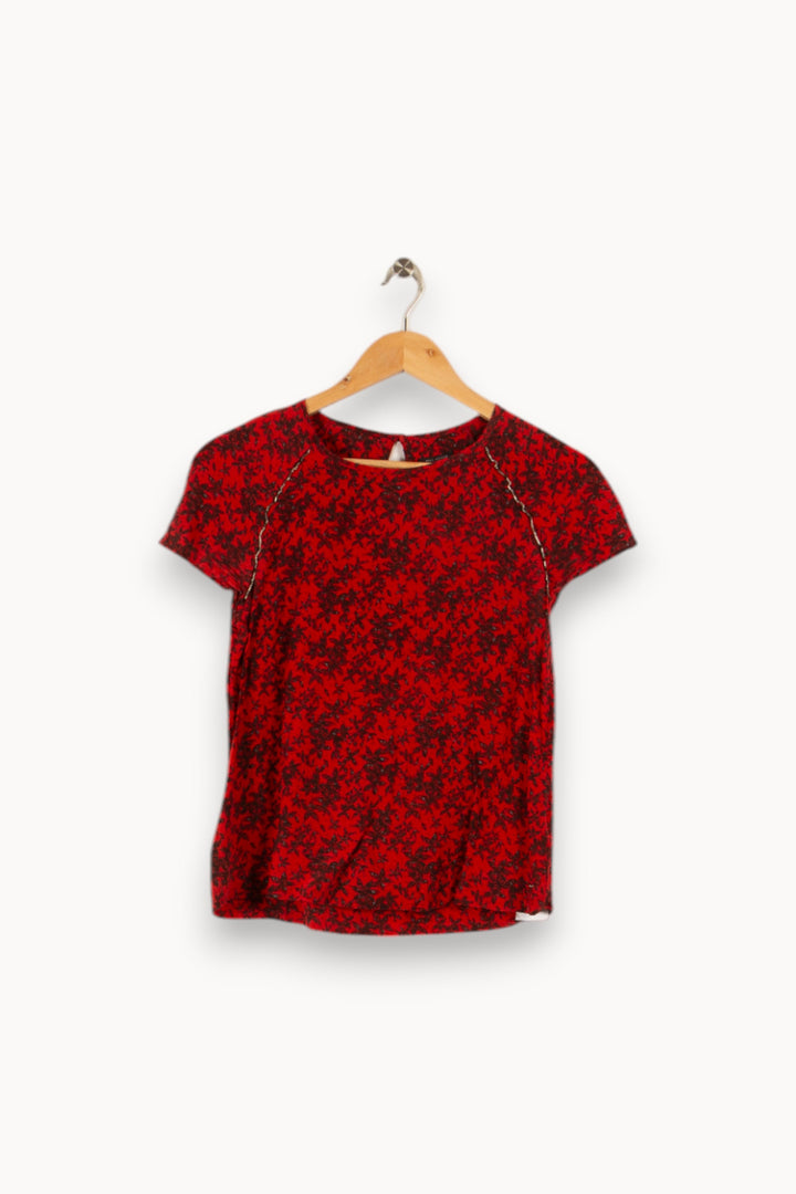 Blouse rouge - Taille XS/34