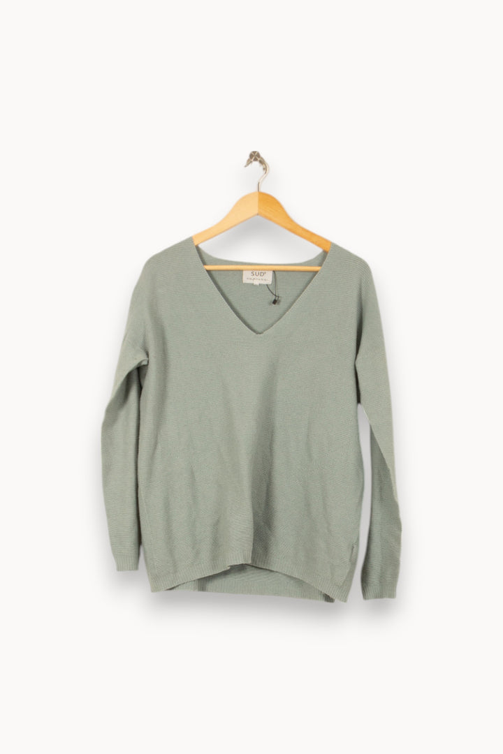 Pull Vert - Taille M/38 de la marque Sud express | PARAD24596 - Vendu par Paradigme - Image 2