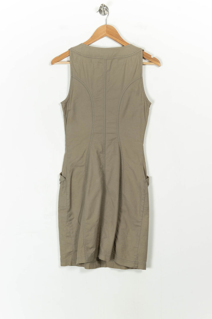 Robe Sans Manches Kaki - Taille S/36 de la marque Tara Jarmon | PARAD24633 - Vendu par Paradigme - Image 4