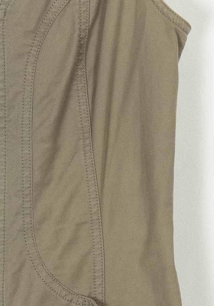 Robe Sans Manches Kaki - Taille S/36 de la marque Tara Jarmon | PARAD24633 - Vendu par Paradigme - Image 3