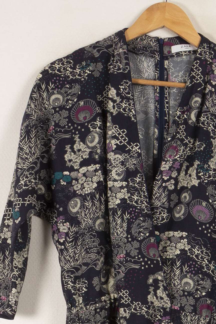 Combinaison bleu foncé à motifs - Taille M/38