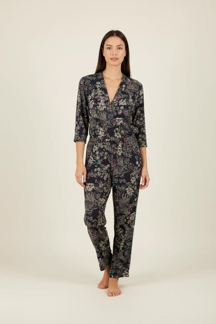Combinaison bleu foncé à motifs - Taille M/38