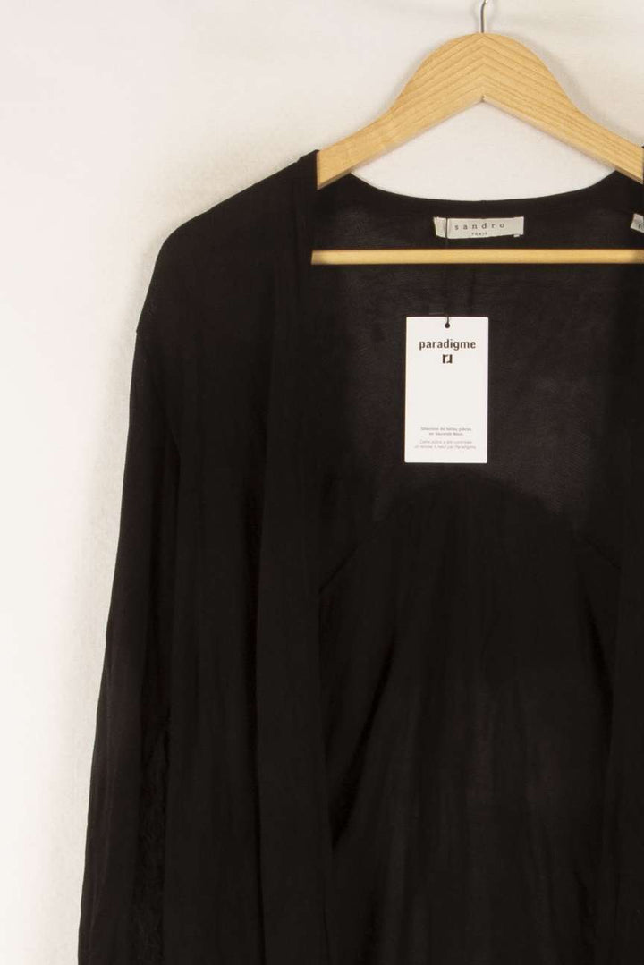 Cardigan Noir - Taille S/36 de la marque Sandro | PARAD24679 - Vendu par Paradigme - Image 3