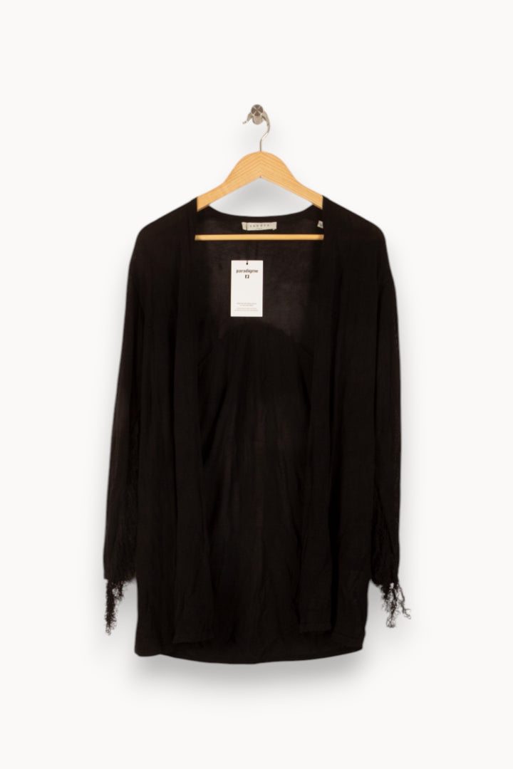 Cardigan Noir - Taille S/36 de la marque Sandro | PARAD24679 - Vendu par Paradigme - Image 2