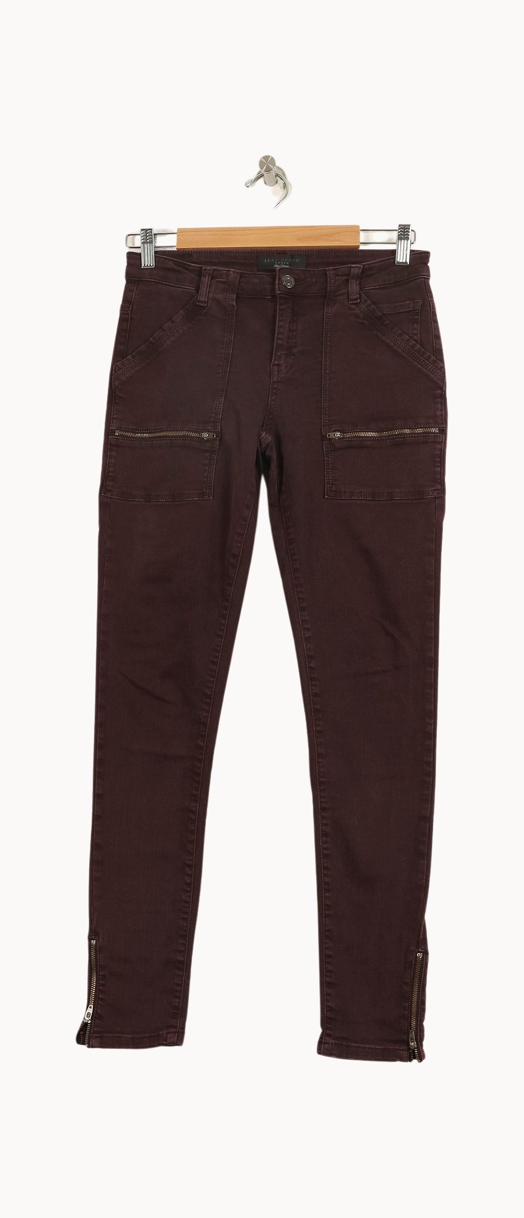 Pantalon Cargo Bordeaux - Taille S/36 de la marque IKKS | PARAD24689 - Vendu par Paradigme - Image 2
