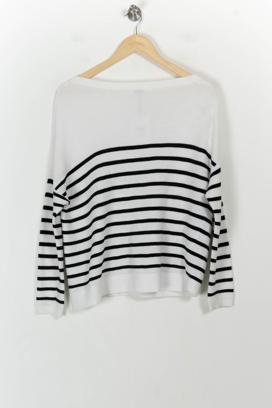 Marinière Blanche et Noire - Taille M/38 de la marque IKKS | PARAD24690 - Vendu par Paradigme - Image 4