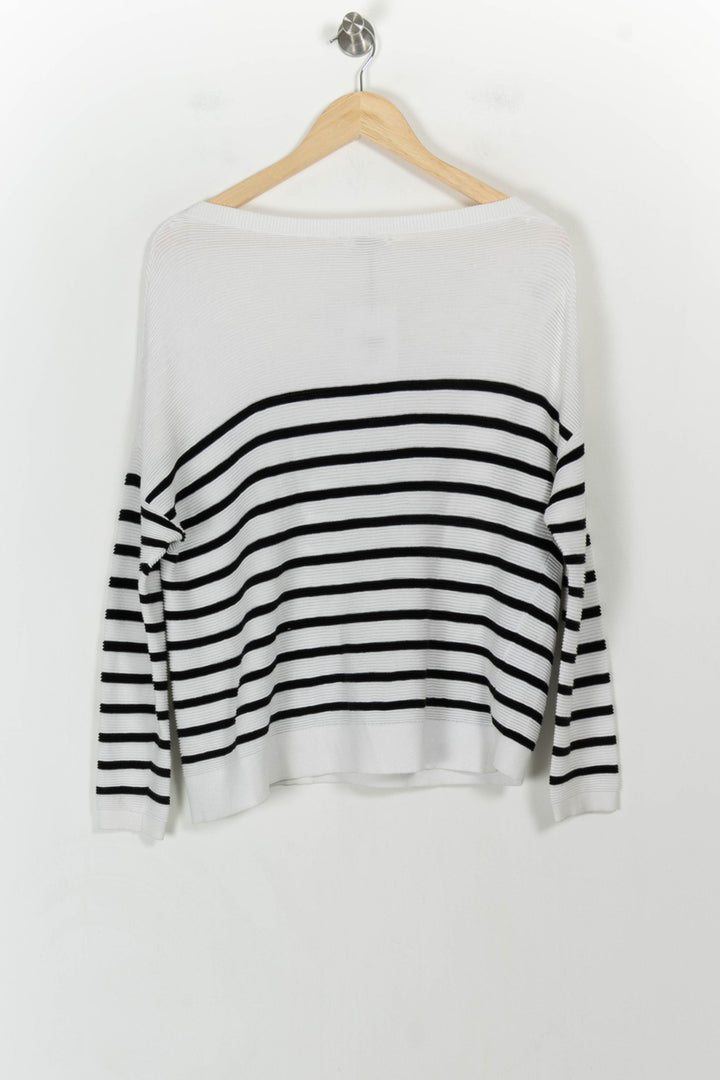 Marinière Blanche et Noire - Taille M/38 de la marque IKKS | PARAD24690 - Vendu par Paradigme - Image 4