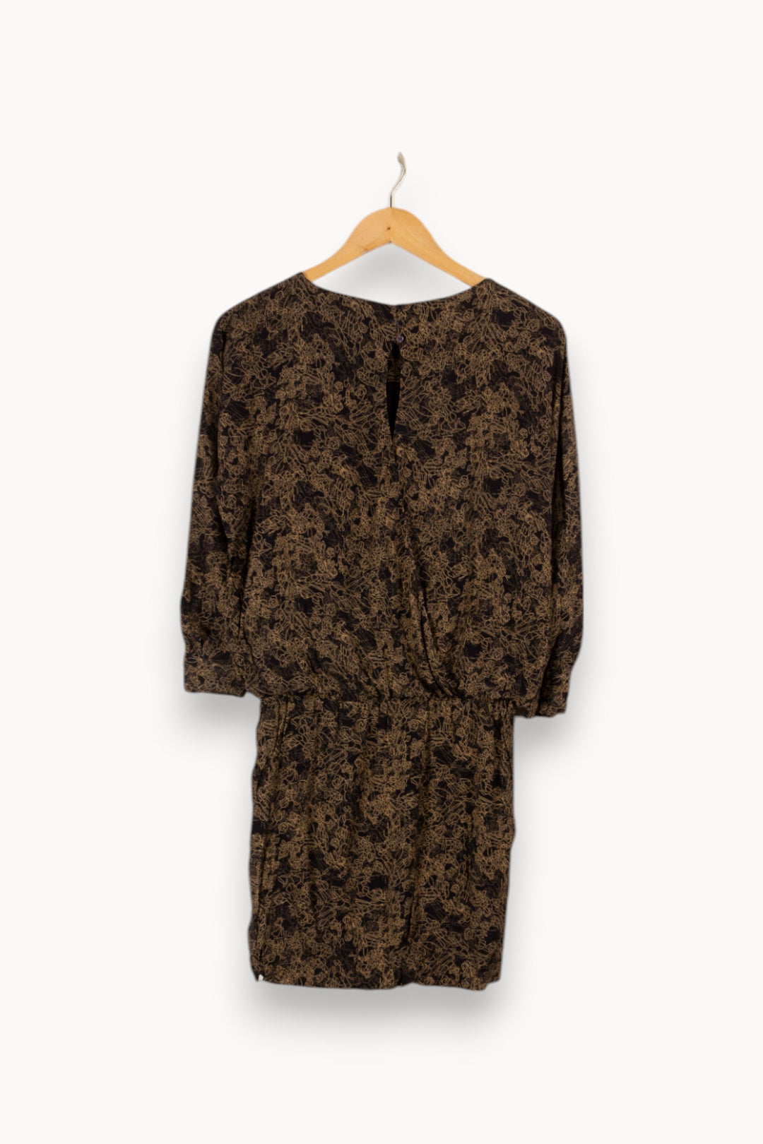 Robe bleue et marron - Taille XS/34