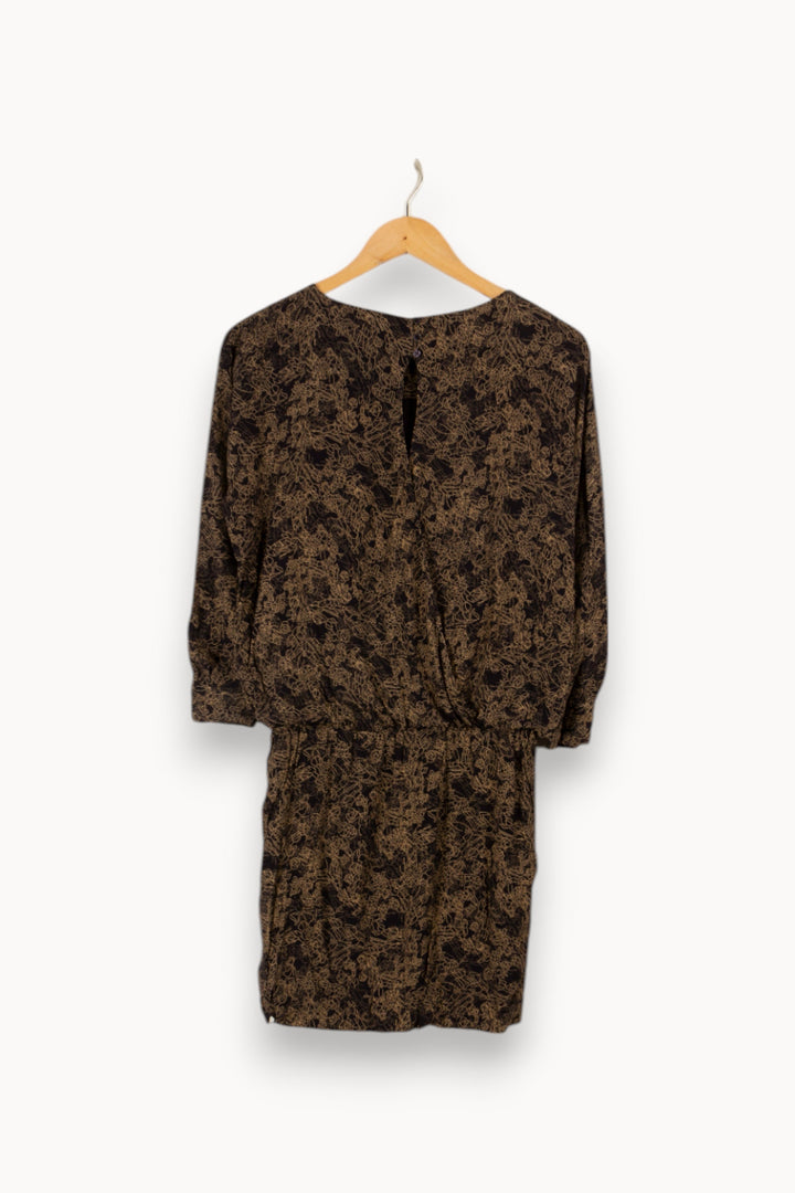 Robe bleue et marron - Taille XS/34