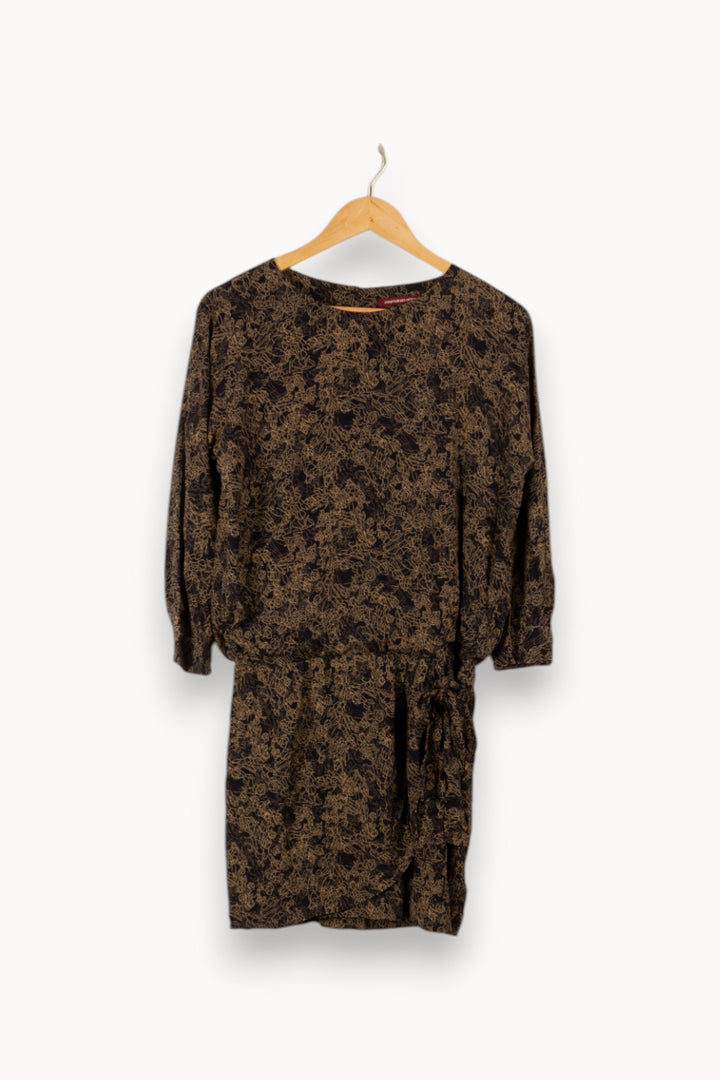 Robe bleue et marron - Taille XS/34