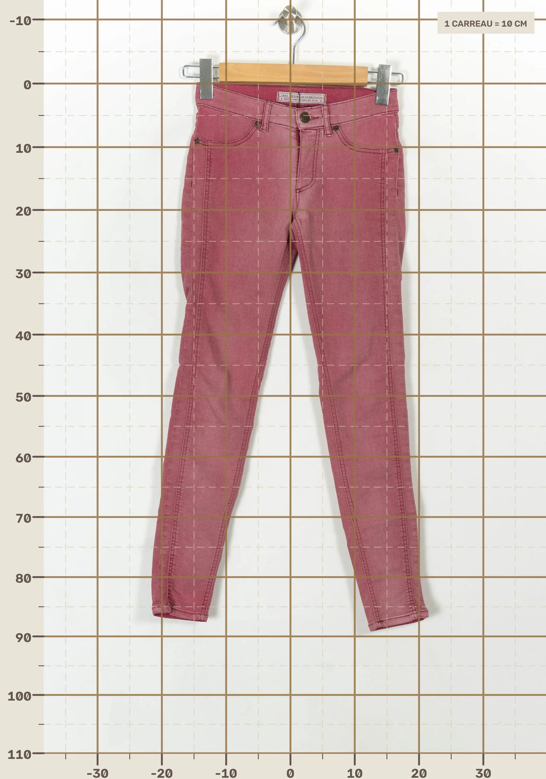 Jean Rose - Taille XS/34 de la marque IKKS | PARAD24792 - Vendu par Paradigme - Image 4