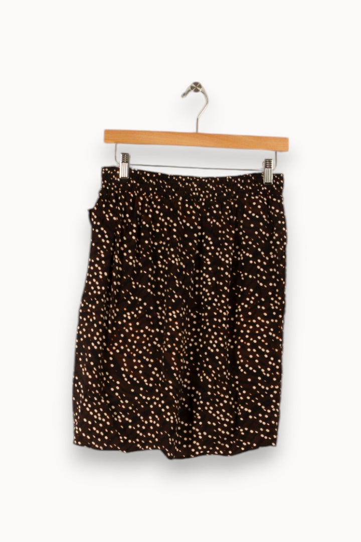 Jupe marron et noire à motifs - Taille XL/42