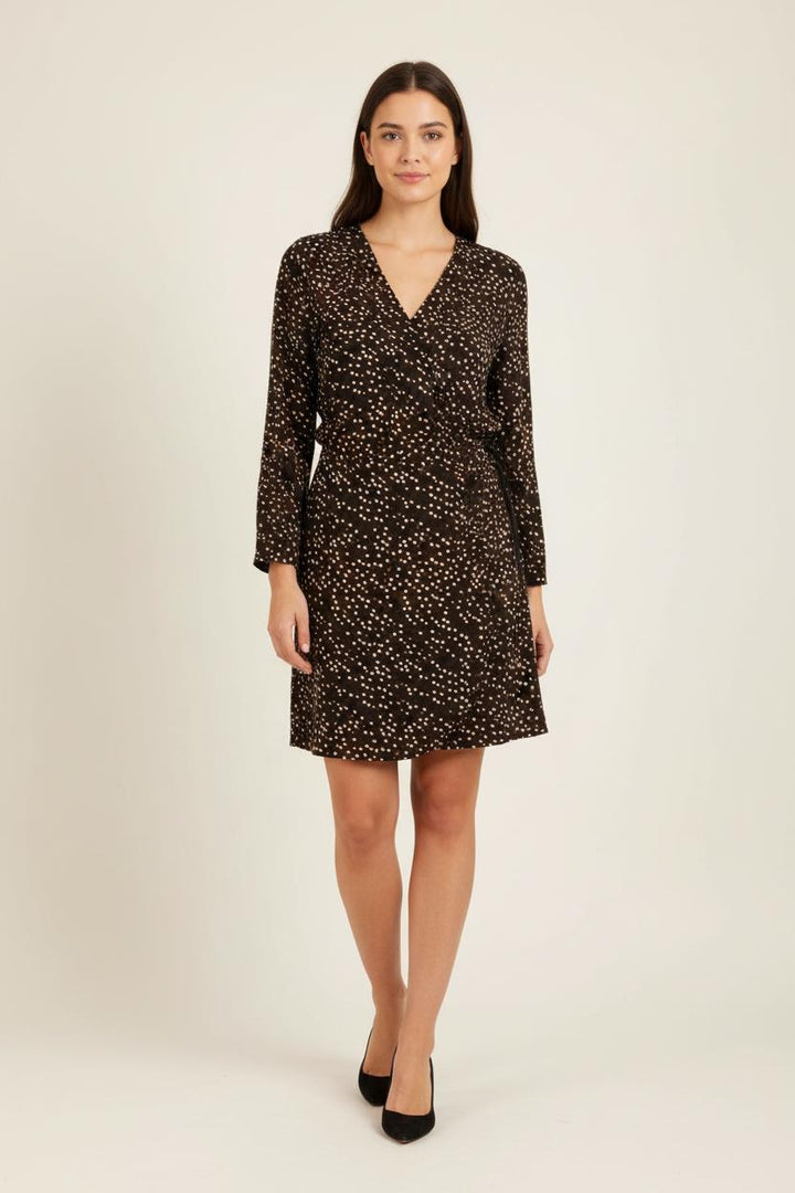 Jupe marron et noire à motifs - Taille XL/42