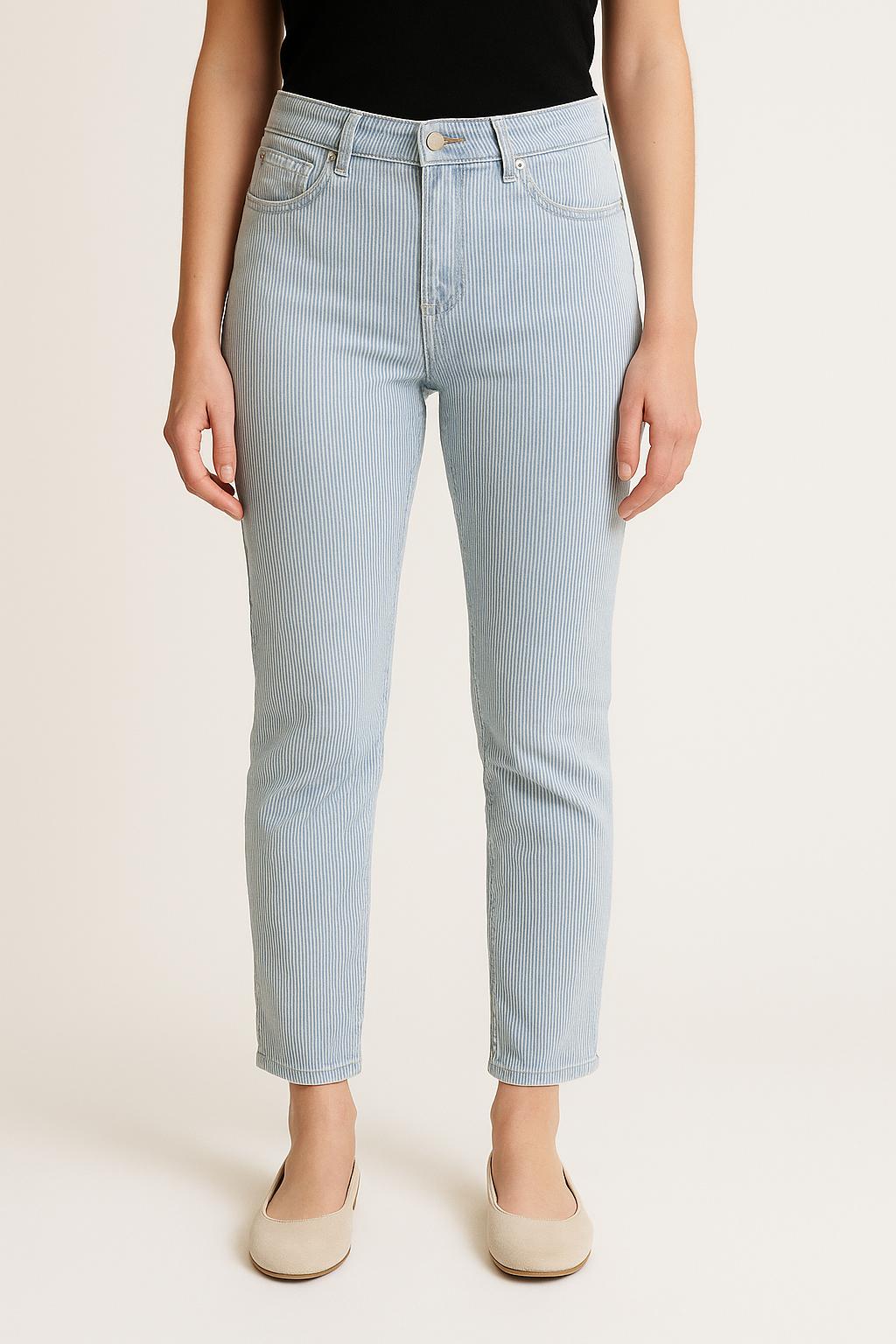 Jean Rayé Bleu et Blanc - Taille S/36 de la marque Maison 123 | PARAD24906 - Vendu par Paradigme - Image 1