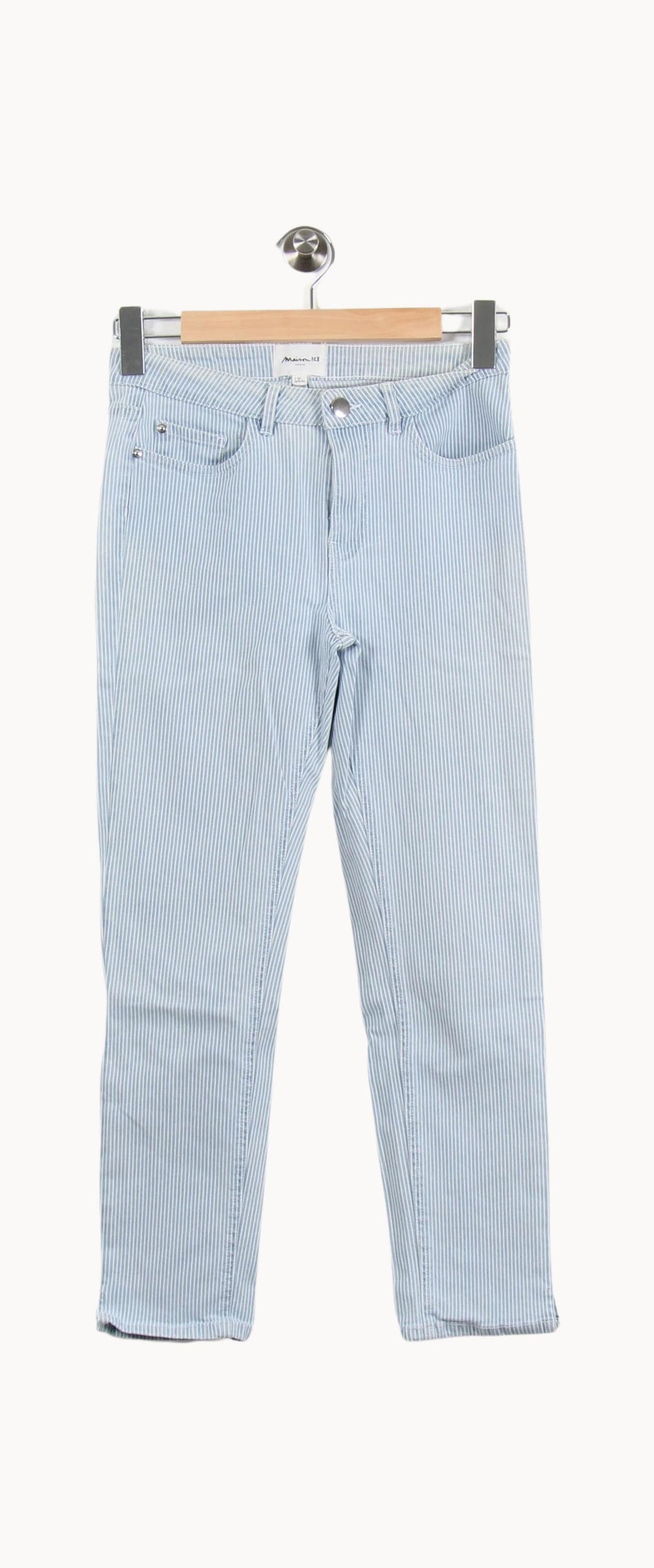 Jean Rayé Bleu et Blanc - Taille S/36 de la marque Maison 123 | PARAD24906 - Vendu par Paradigme - Image 2