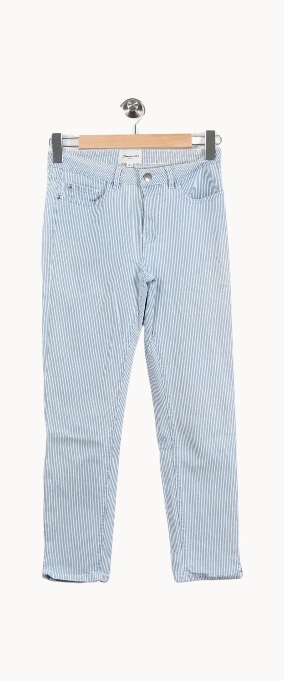 Jean Rayé Bleu et Blanc - Taille S/36 de la marque Maison 123 | PARAD24906 - Vendu par Paradigme - Image 2