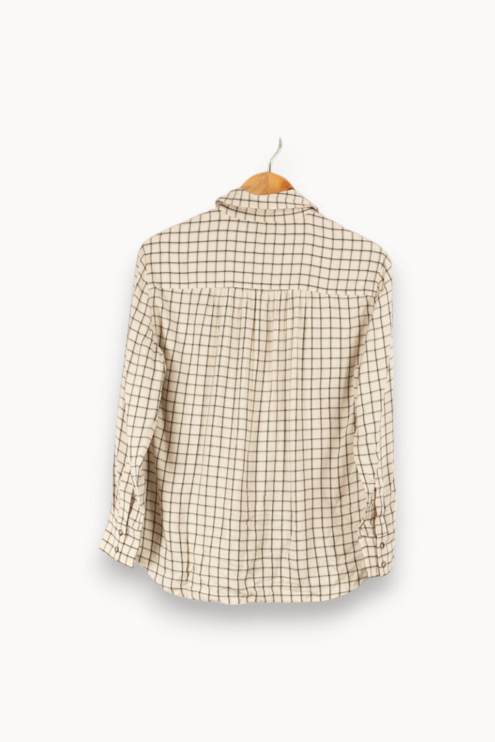 Chemise à carreaux blanche - Taille XS/34