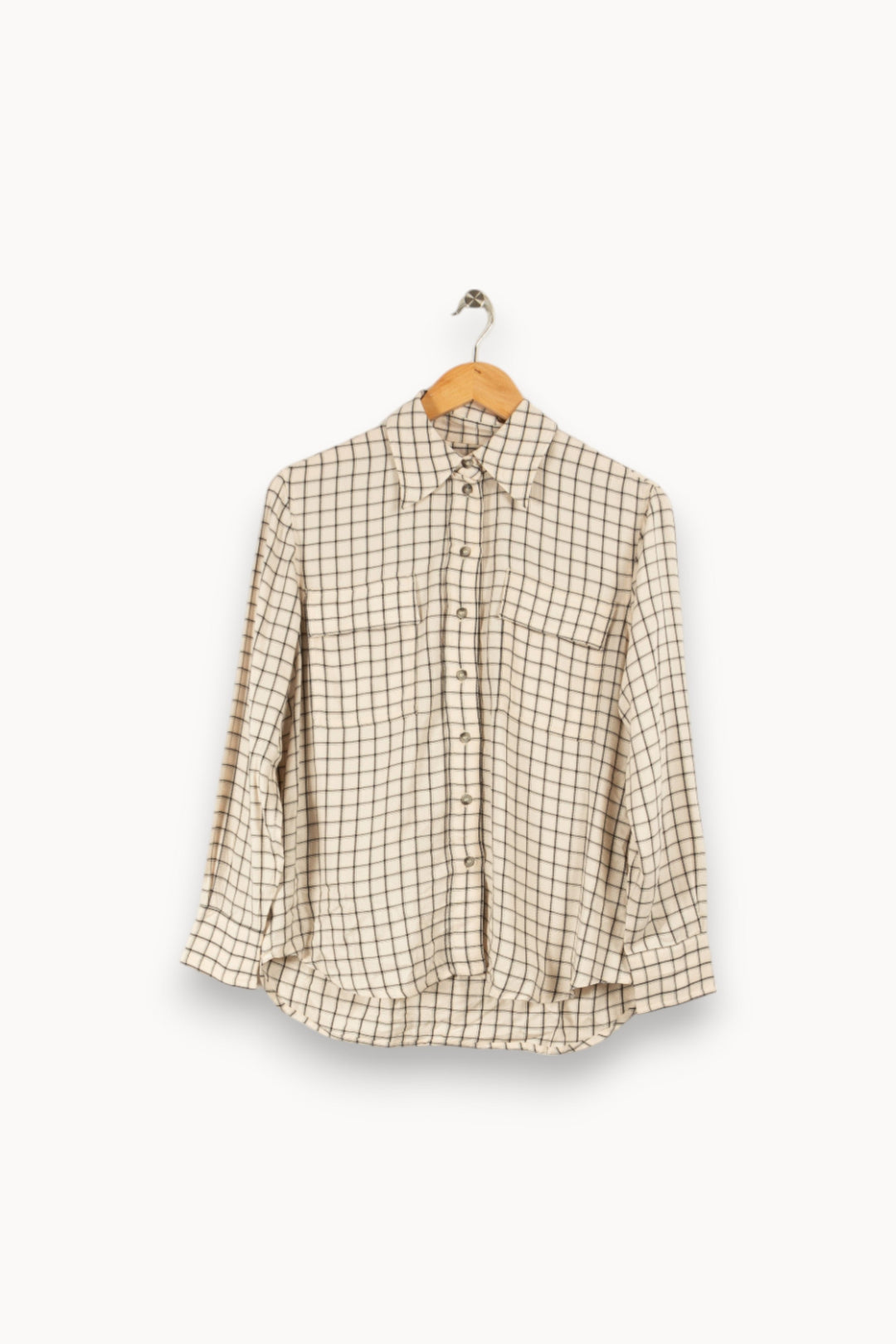 Chemise à carreaux blanche - Taille XS/34