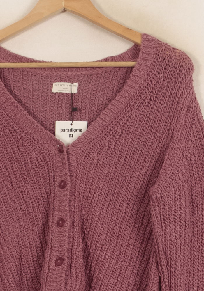Cardigan Violet - Taille M/38 de la marque Des petits hauts | PARAD24945 - Vendu par Paradigme - Image 3