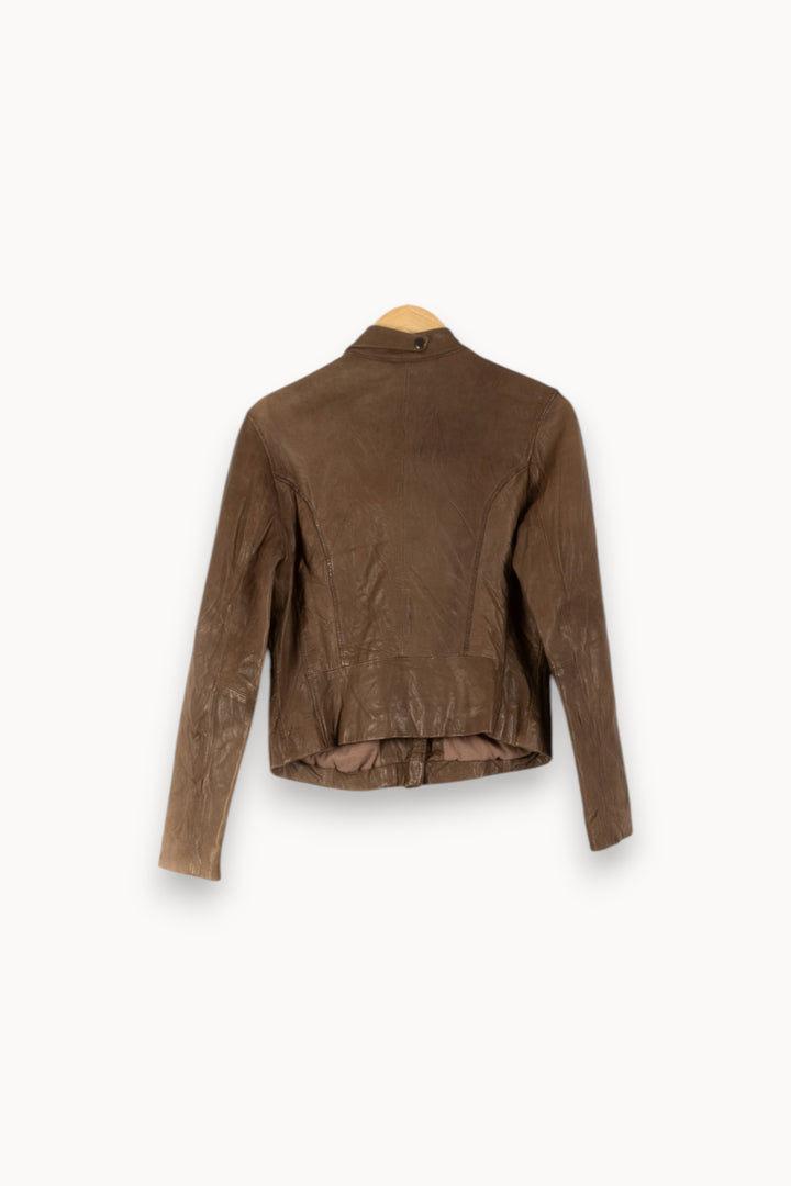 Blouson Marron - Taille M/38 de la marque IKKS | PARAD25008 - Vendu par Paradigme - Image 4