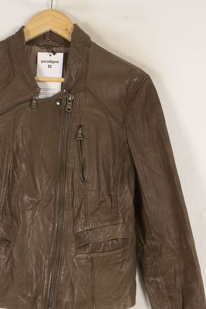 Blouson Marron - Taille M/38 de la marque IKKS | PARAD25008 - Vendu par Paradigme - Image 3