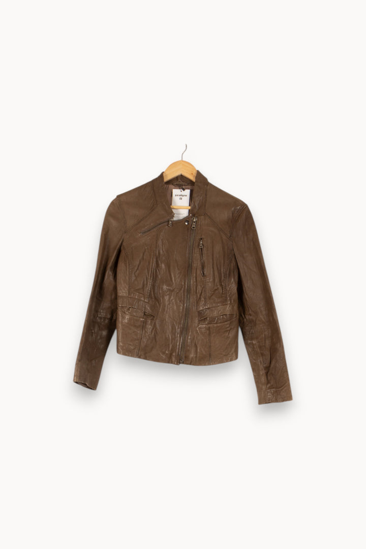 Blouson Marron - Taille M/38 de la marque IKKS | PARAD25008 - Vendu par Paradigme - Image 2