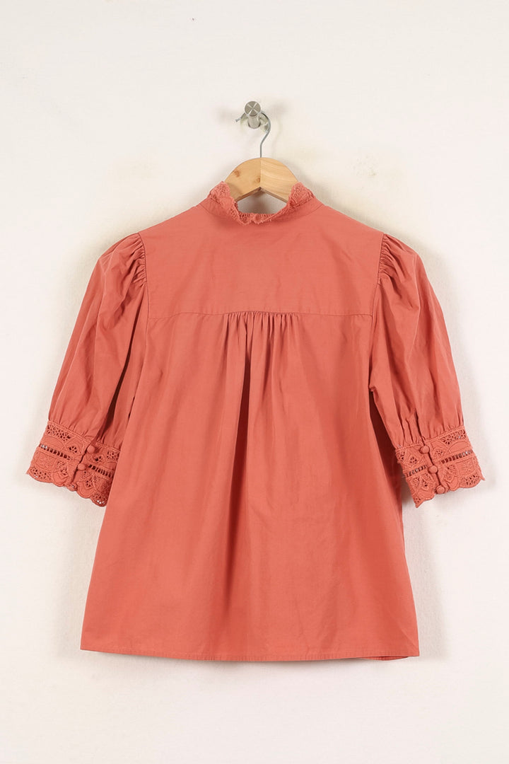 Blouse Rose - Taille S/36 de la marque Sézane | PARAD25026 - Vendu par Paradigme - Image 4