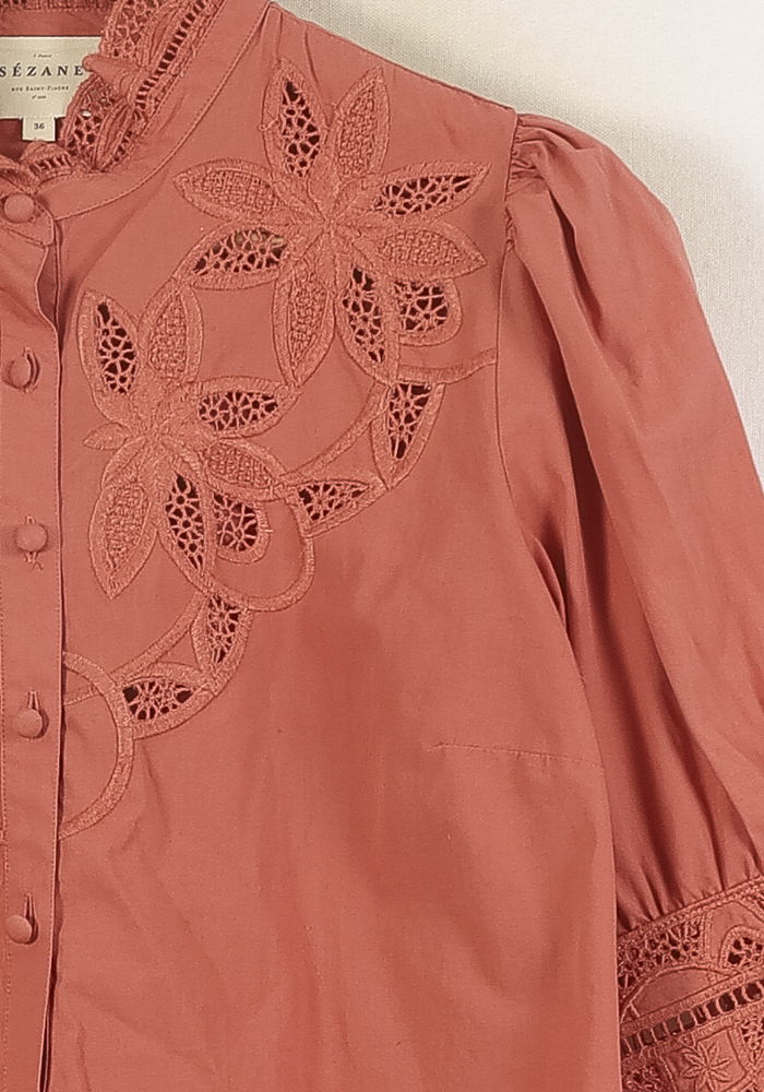 Blouse Rose - Taille S/36 de la marque Sézane | PARAD25026 - Vendu par Paradigme - Image 3