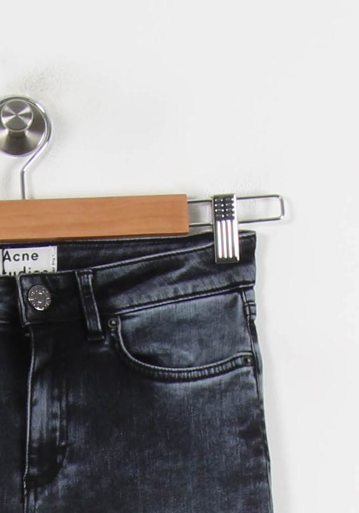 Jean Slim Gris - Taille XS/34 de la marque Acne Studios | PARAD25059 - Vendu par Paradigme - Image 3