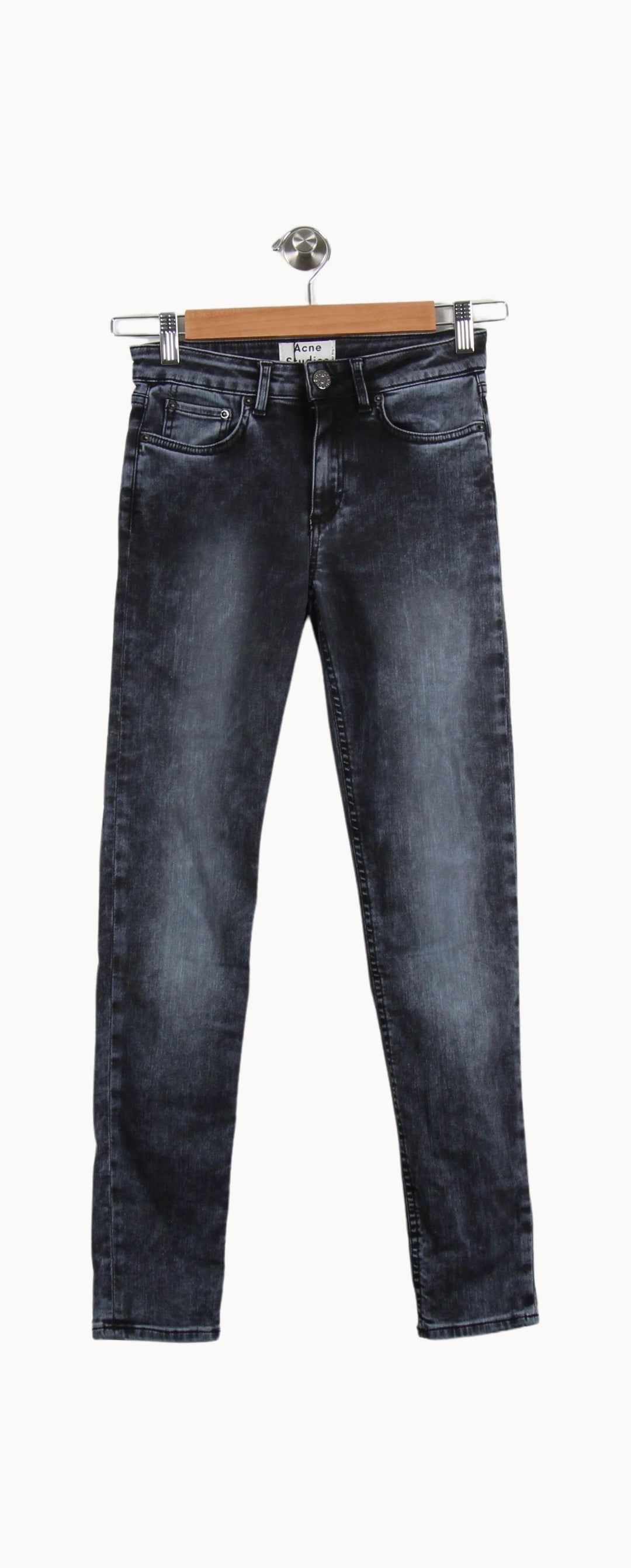 Jean Slim Gris - Taille XS/34 de la marque Acne Studios | PARAD25059 - Vendu par Paradigme - Image 2