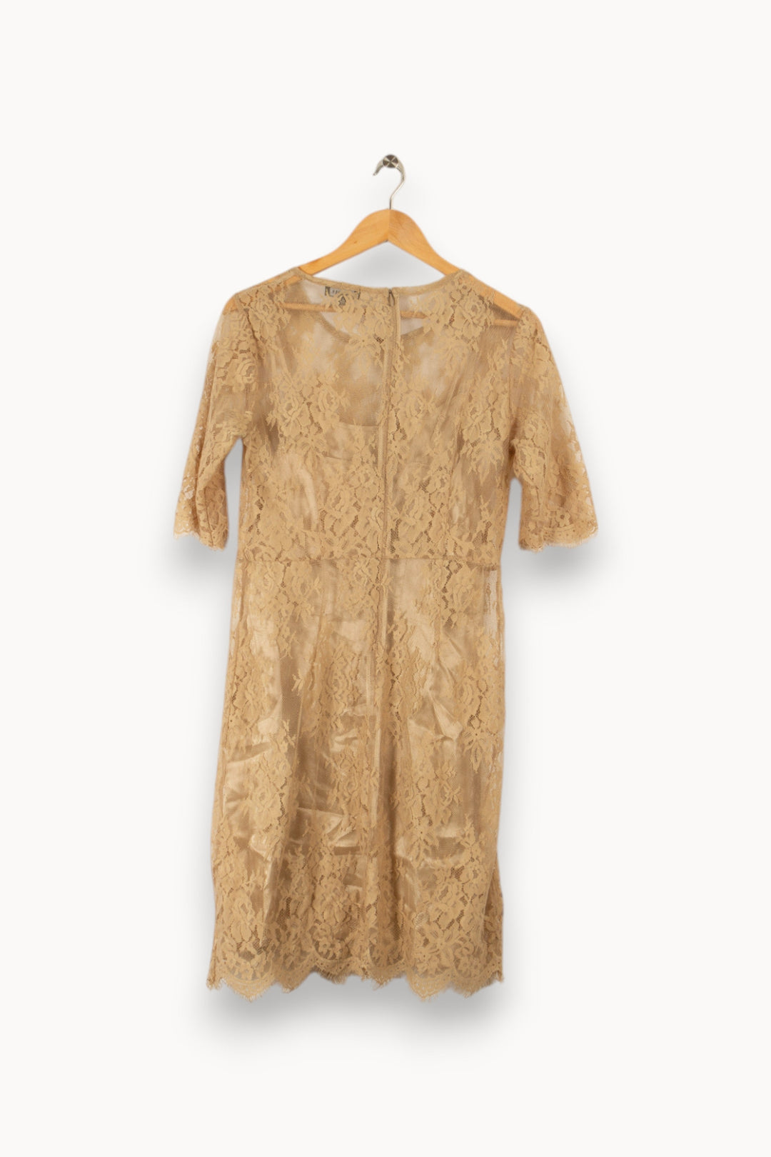 Robe beige - Taille L/40