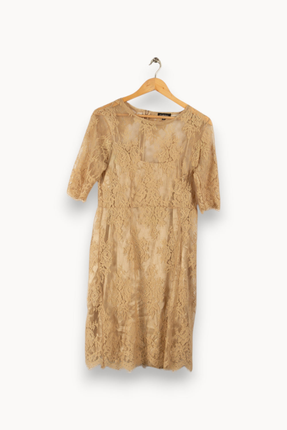Robe beige - Taille L/40