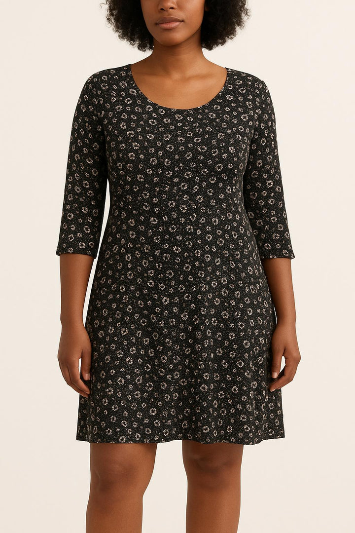 Robe Fleurie Noire - Taille XL/42 de la marque Des petits hauts | PARAD25128 - Vendu par Paradigme - Image 1