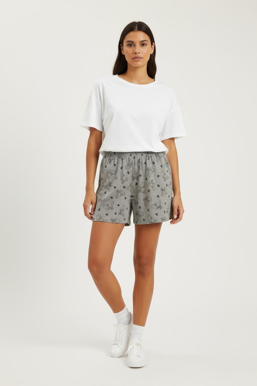 Jupe grise à motifs - Taille M/38