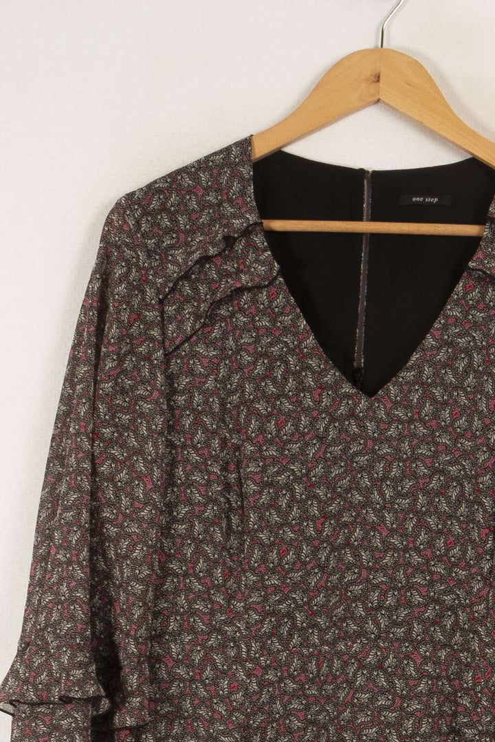 Robe rose à motifs - Taille XL/42