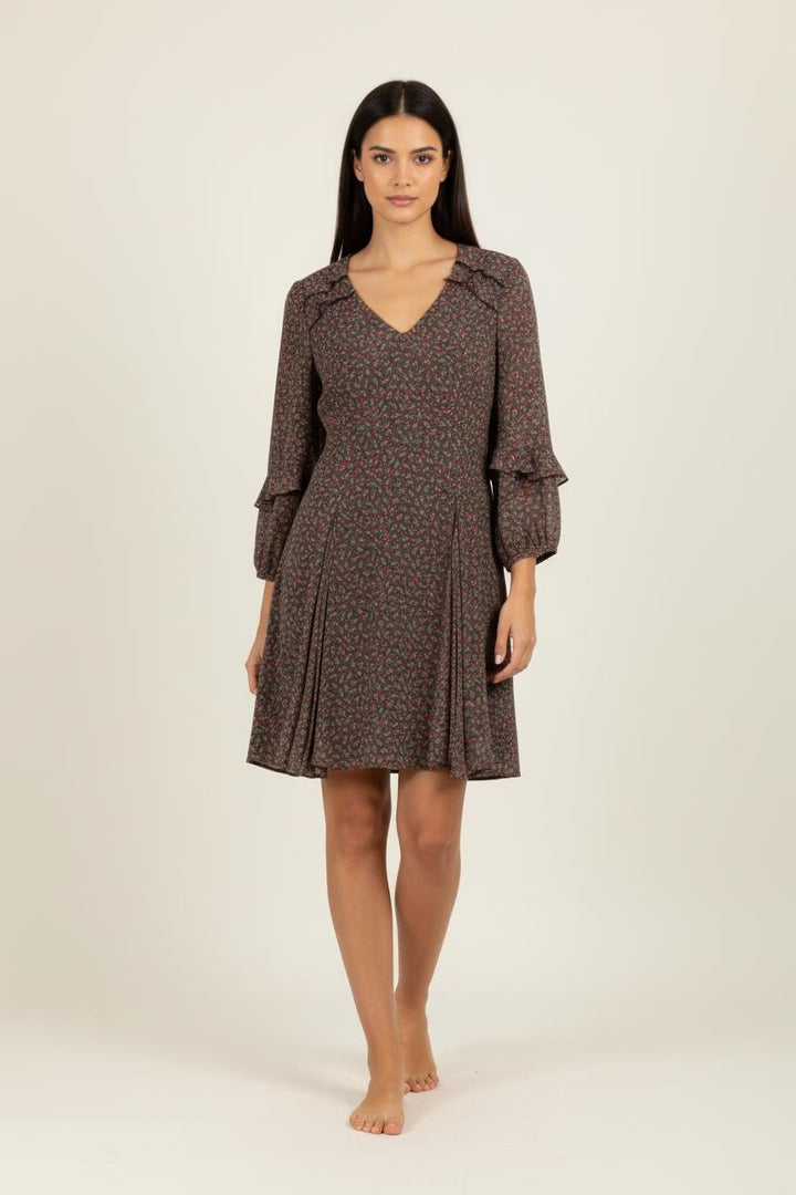 Robe rose à motifs - Taille XL/42