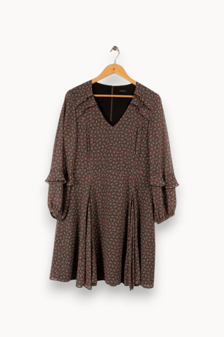 Robe rose à motifs - Taille XL/42