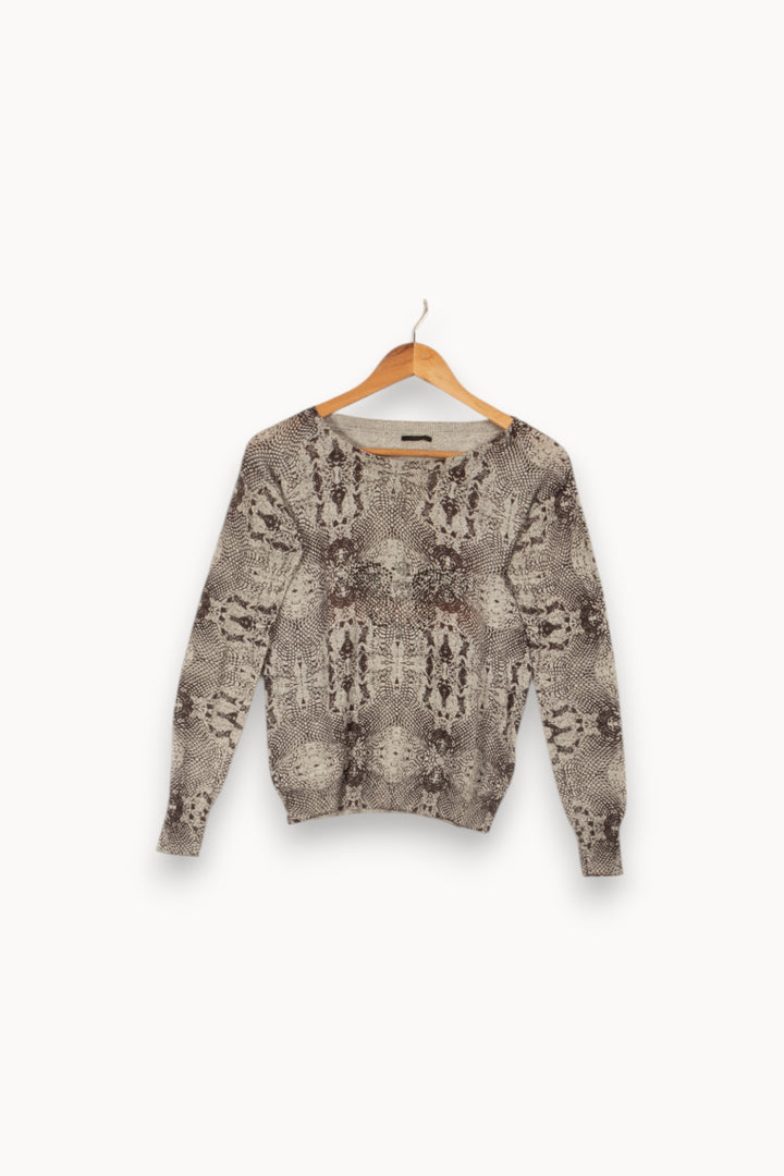 Sweat gris à motifs - Taille S/36 de la marque IKKS | PARAD25183 - Vendu par Paradigme - Image 1