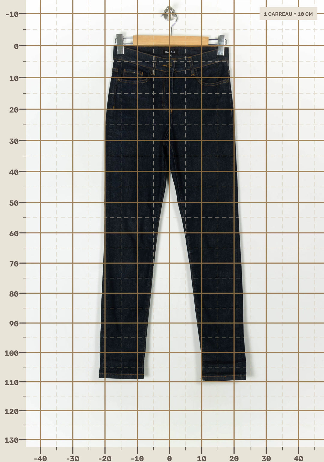 Jean Skinny Bleu - Taille S/36 de la marque Caroll | PARAD25184 - Vendu par Paradigme - Image 4